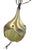 Mid Century Modern Slag Glass & Aluminum 1-Light pendant, Ca. 1940 swag pendant Light Fixture. This is a slag glass with a...