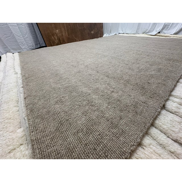 Rh Thana Performance Rug – 9' × 12' Oatmeal | Handwoven Wool Blend | Sculptural Pebbled Texture For Sale - Image 18 of 18