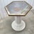 Metal Pedestal Table With Ceramic Base For Sale In New York - Image 6 of 8