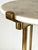 Brass and Marble Tripod Accessory or Drinks Table For Sale In Cincinnati - Image 6 of 12