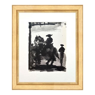 1960s Pablo Picasso Toros Y Toreros 8 Dated 5/7/59 Framed For Sale