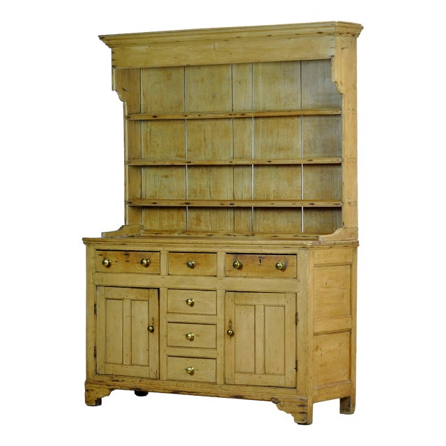Antique Cabinet in Pine, 1850 For Sale