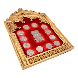 Frame with Silver Medals For Sale