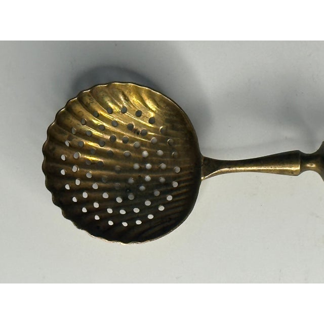 Continental Sterling Silver Gold Vermeil Sugar Sifter Spoon for your consideration. The spoon measures approx. 6 inches...