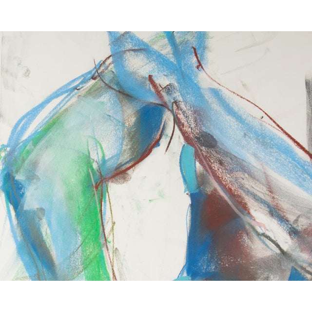 Drawing/Sketching Materials 2006 Abstract Figurative Chalk Pastel Drawing For Sale - Image 7 of 8