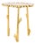 Florance Floral Accent Table in Gold For Sale