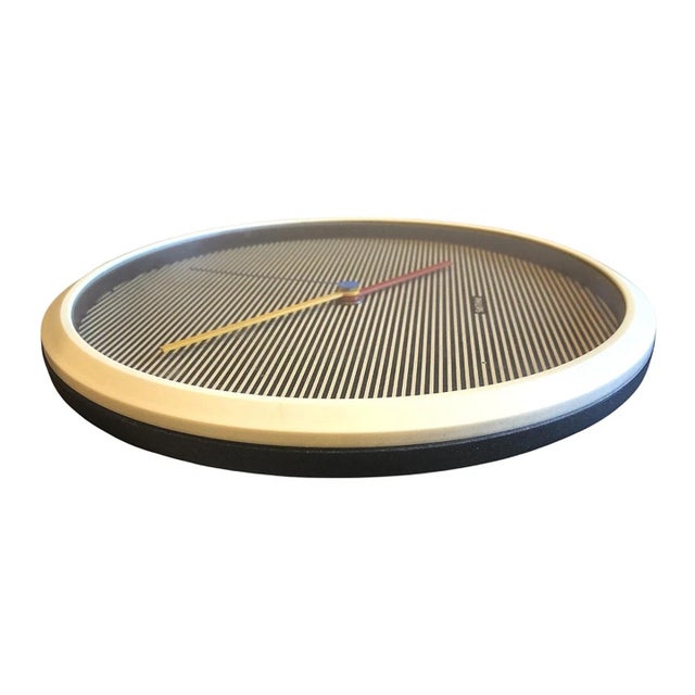 Goldenrod Vintage Wall Clock from Philips, 1970s For Sale - Image 8 of 12