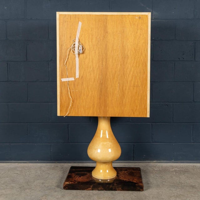 Brown Vintage Italian Goatskin Bar Cabinet on Pedestal Base by Aldo Tura, 1960 For Sale - Image 8 of 18