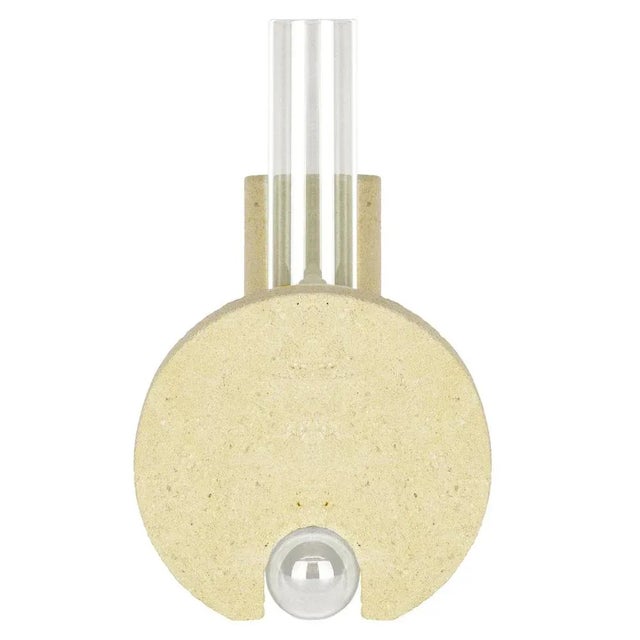 Clear cochlea della metamorfosi 2 vase by coki barbieri dimensions: w 14 x d 15 x h 24 cm. Materials: handcrafted stone...