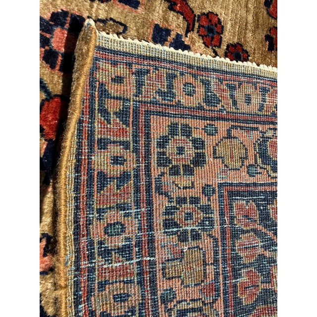 Textile 8ft 8in × 10ft 2in Floral Sarouk Hand Knotted Iranian Area Rug For Sale - Image 7 of 10