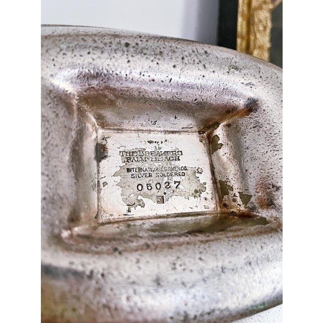 1926 Silver Plated Match Holder From the Breakers Hotel in Palm Beach Fl For Sale In New York - Image 6 of 6