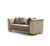 Casa Milano Asos 3-Piece Luxury Italian Living Room Set in Beige & Gold For Sale - Image 4 of 17