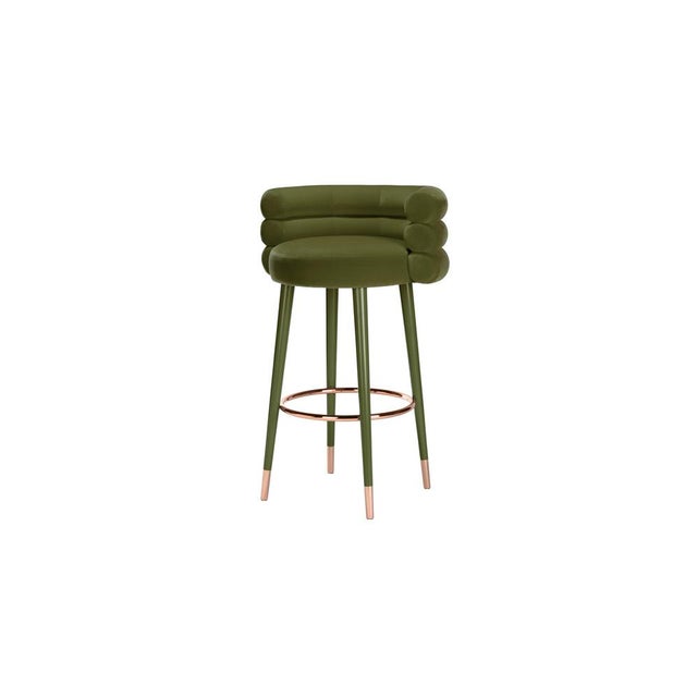 Set of Marshmallow Bar Stools by Royal Stranger For Sale - Image 15 of 18