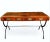 This Late 19th/Early 20th Century Italian Rosewood and Walnut Wrought-Iron Campaign Desk makes a very distinguished and...
