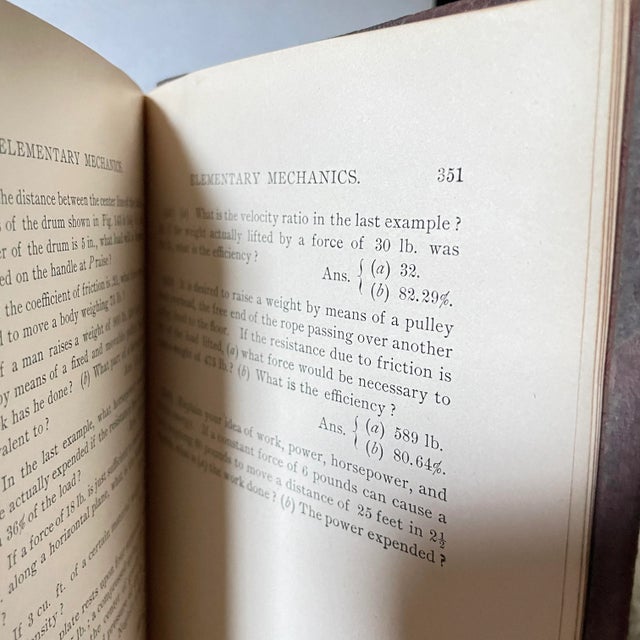 Animal Skin 1899 Textbook on “The Gas Engine”, Leather Bound For Sale - Image 7 of 10