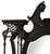 Antique Ebonized Victorian Architectural Mirror With 3 Beveled Mirrors & Shelves – Chippendale Revival For Sale - Image 11 of 12