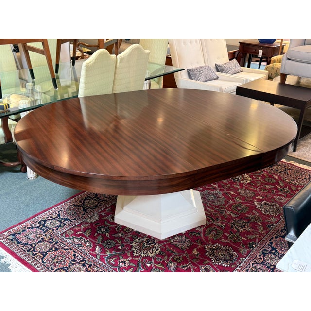 Ruby Living Rigley Pedestal Extension Dining Table, 60 Inches For Sale - Image 9 of 12