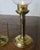 Metal Brass Candleholders with Glass Chimneys, Set of 2 For Sale - Image 7 of 10