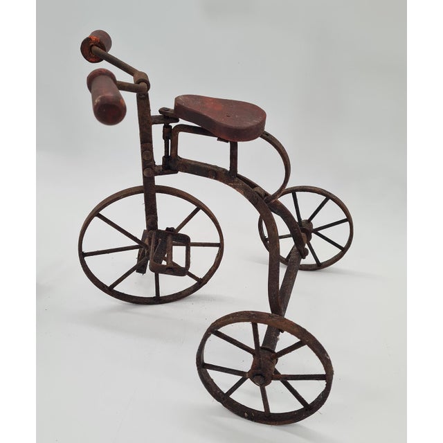 Vintage Miniature Metal Tricycles, 1970s, Set of 2 For Sale - Image 6 of 12