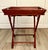Here is a vintage faux bamboo butler’s tray table dating to the late 20th century. Finished in a warm reddish-brown tone,...