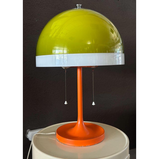 Mid-Century Modern Bicolor Table Lamp by Antoni Blanc for Tramo, 1960s, in Very Good conditions. Designed 1960 to 1969...