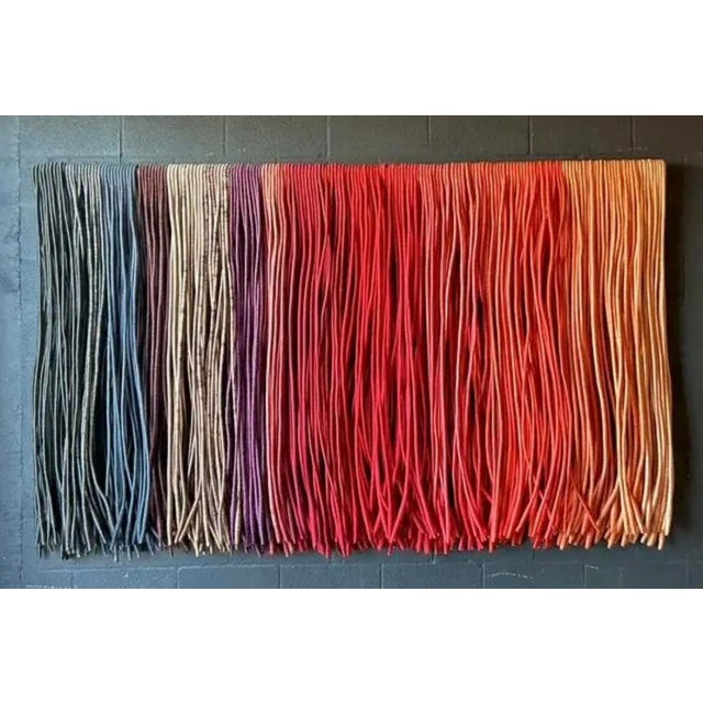 Vintage Boho 1980s Barbara Barron Monumental Fiber Art Wall Sculpture For Sale - Image 9 of 12