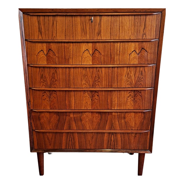 Danish Chest of Drawers in Rosewood from Tylvad Hansen Møbelfabrik, 1960s For Sale
