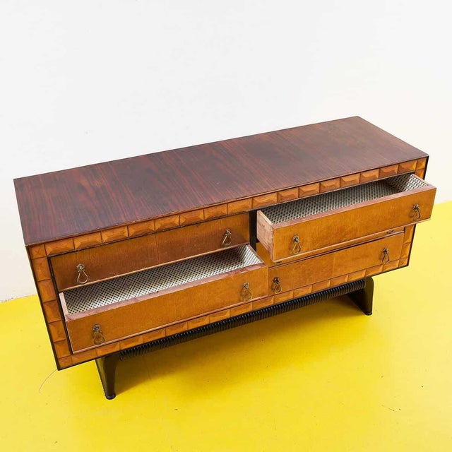Vintage Wooden Sideboard, 1950s For Sale - Image 5 of 12