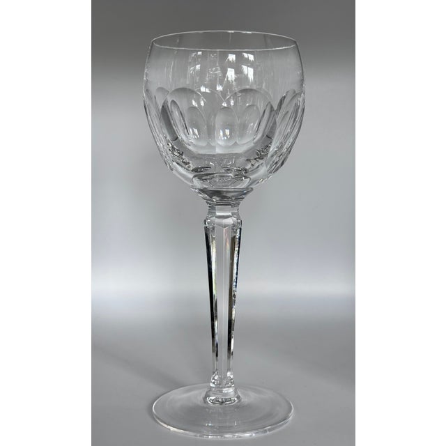 Glass Waterford Sheila Cut Wine Hock Glasses - Set of 6 For Sale - Image 7 of 10