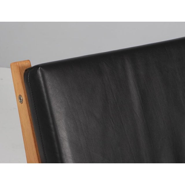 GE-370 Lounge Chair in Oak Frame and Full Grain Leather by Hans J. Wegner for Getama, 1960s For Sale - Image 4 of 8