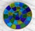 Mid-Century Jon Matin Mosaic Blue & Green Foil Glass Catchall Bowl For Sale - Image 4 of 11