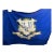 Vintage Linen Connecticut State Flag For Sale