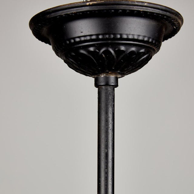 Vintage Metal and Glass Chandelier, 1970s For Sale - Image 11 of 13
