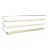 Vintage Italian Postmodern White Lacquered and Brass Dresser, 1980s For Sale