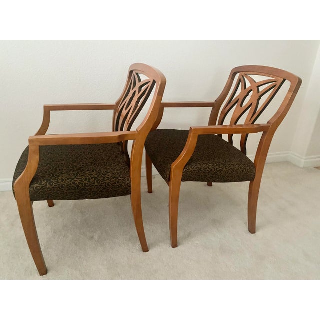 Paoli Chair Company Late 20th Century Paoli Unique Pair of Chairs Mint Excellent Condition For Sale - Image 4 of 13