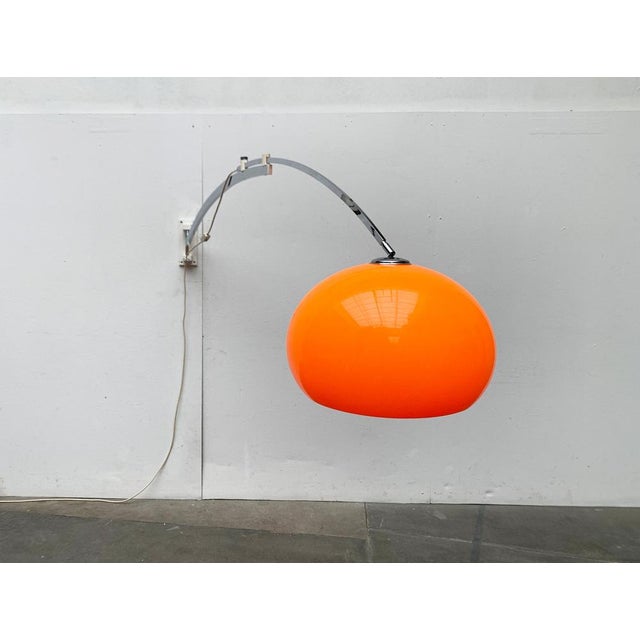 Mid-Century Space Age Extendable Arc Wall Lamp, 1960s For Sale - Image 12 of 18