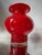Mid-Century Modern Sculptural Ruby Red Art Glass Vase by Czesław Horbowy for Huta Barbara, Poland, 1970s For Sale - Image 6 of 15