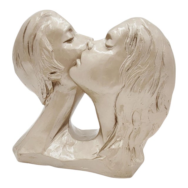 Austin Productions Sculpture Small "Faces of Love" Signed Dated 1982 For Sale