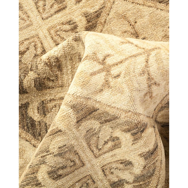 Textile Eclectic Collection Hand-Knotted Area Rug - Beige Collection 8' 2" X 9' 6" For Sale - Image 7 of 10