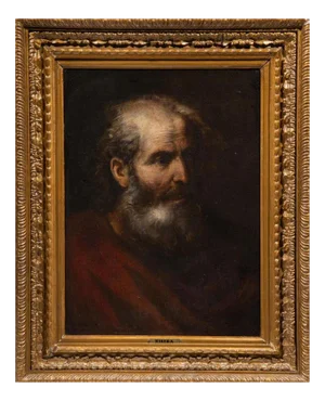 Central School of Arts & Crafts, Portrait of a Bearded Man, Oil on Canvas, Framed