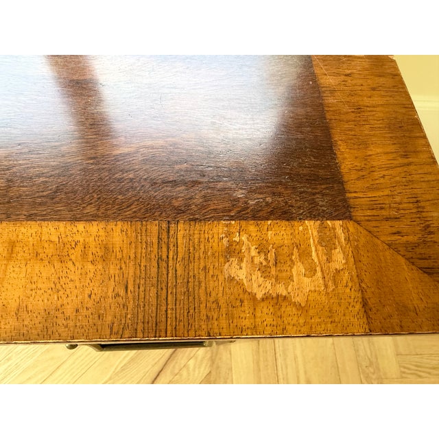 Vintage Mahogany Writing Desk With Clean Lines For Sale - Image 4 of 10