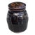 1990s Kit Vorhaus Brown Drip Glaze Stoneware Lidded Jar, Signed Studio Pottery For Sale