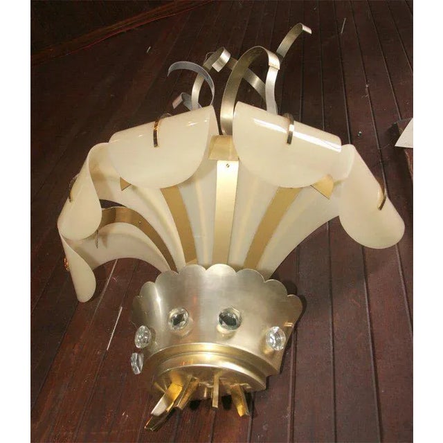 1950s Vintage French Lucite and Metal Sconces- a Pair For Sale In New York - Image 6 of 11