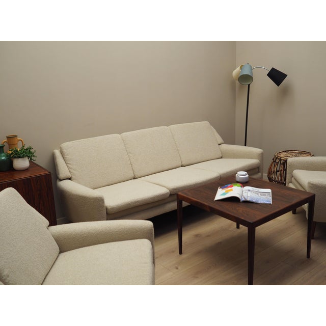 Danish Cream Sofa, 1970s For Sale - Image 4 of 15