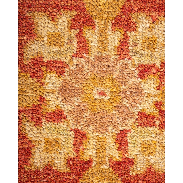 Traditional Eclectic, One-of-a-Kind Hand-Knotted Area Rug - Orange, 9' 0" x 11' 9" For Sale - Image 3 of 8