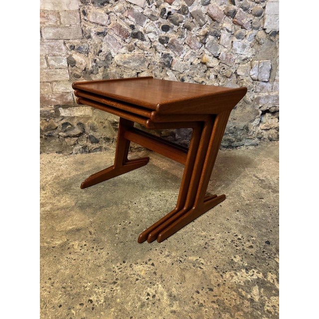 Vintage Danish Teak Nesting Tables by Mogens Kold, 1960, Set of 3 For Sale - Image 6 of 18