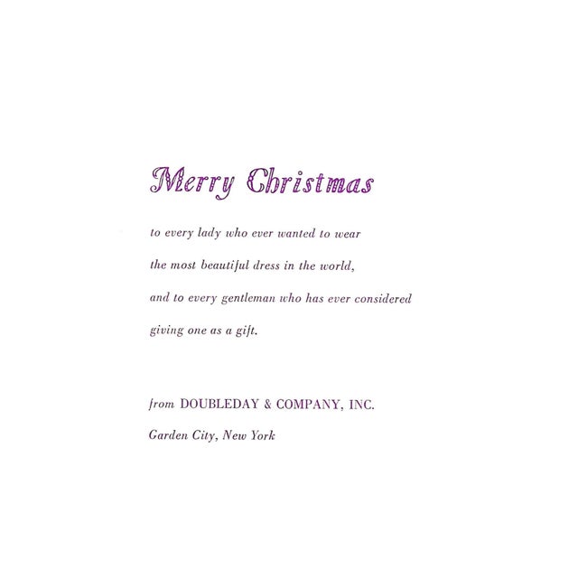 GALLICO, Paul [157] pp. Doubleday & Company, Inc 1958 Gift Edition, Not For Sale 6 3/4" x 5 1/4" w/ gift card laid-in In...