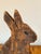 Mid 20th Century Vintage Folk Art Wood Bunny Rabbit, Handmade For Sale - Image 5 of 7
