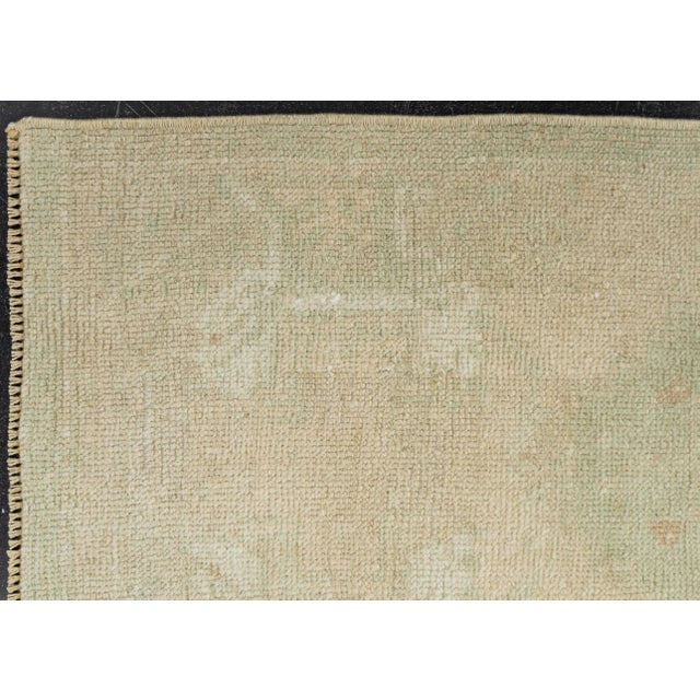 Early 21st Century Turkish Mini Rug Oriental Hand Knotted Vintage Rug 1'5" x 3' #21237 For Sale - Image 5 of 8
