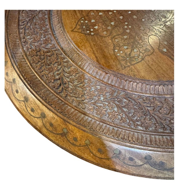Early 20th Century Antique Turkish Tea Table With Inlay For Sale - Image 5 of 8